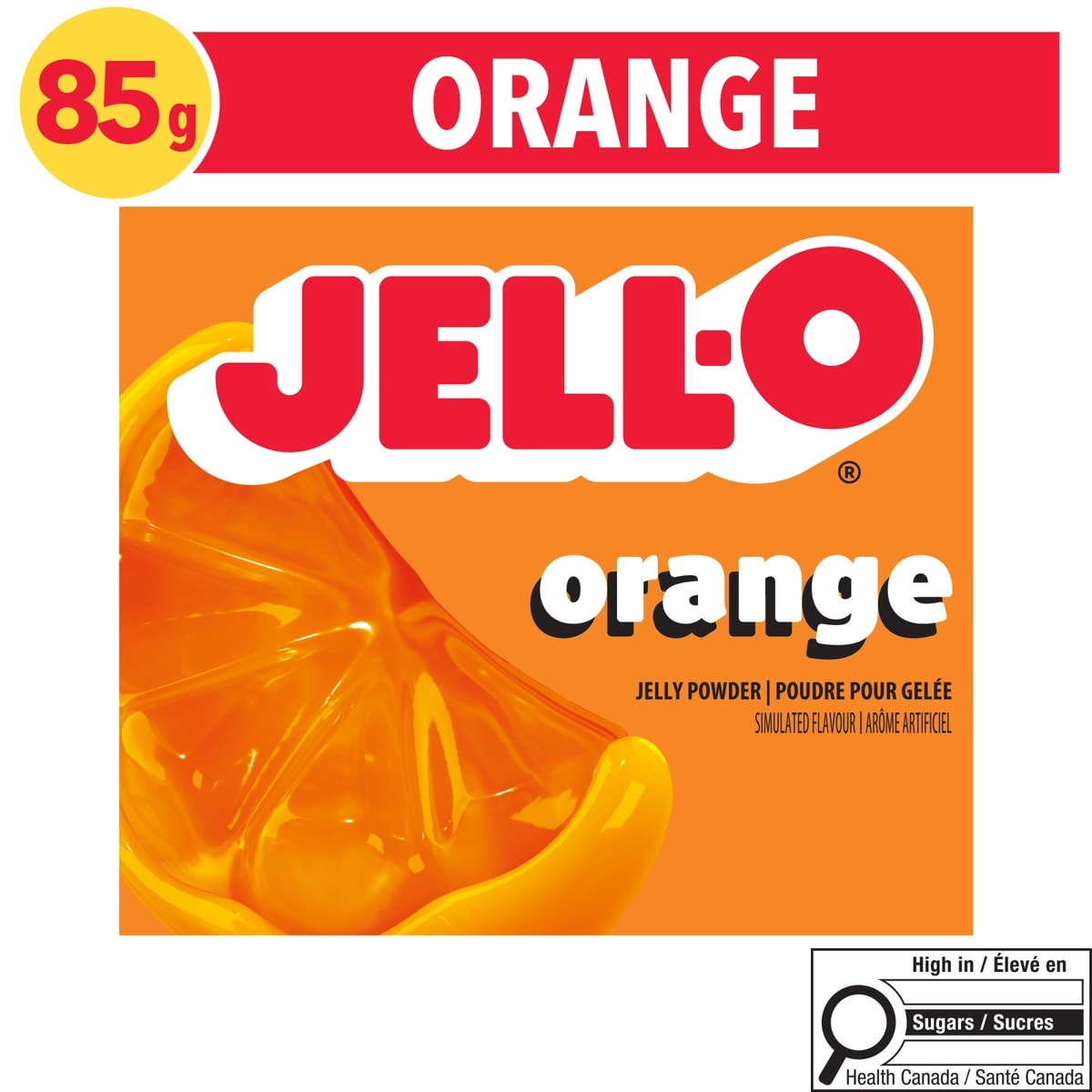 Jell-O Orange Jelly Powder Mix 85 g, $2.11/100g