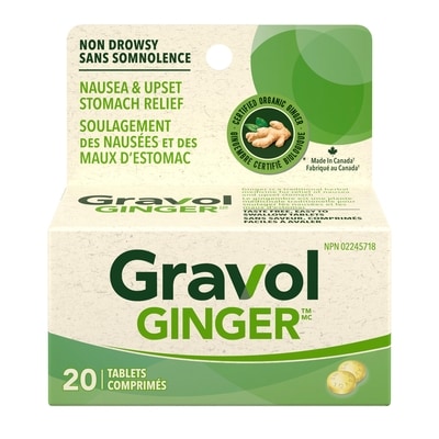 Gravol Ginger Tablets 20 ea, $0.42/1ea