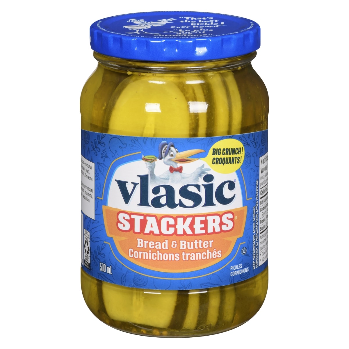 Vlasic Stackers, Bread & Butter 500 ml, $1.10/100ml