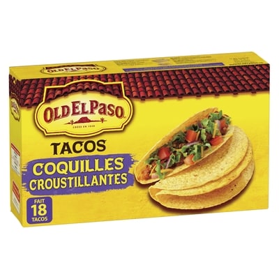 Old El Paso Coquilles croustillantes à Tacos 191 g, 2,35 $/100g