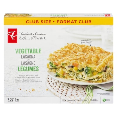 le Choix du Président Lasagne aux légumes 2.27 kg, 0,77 $/100g