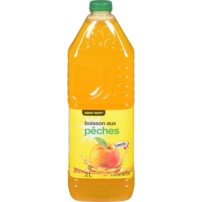 Sans Nom Boisson aux pêches 2 l, 0,13 $/100ml