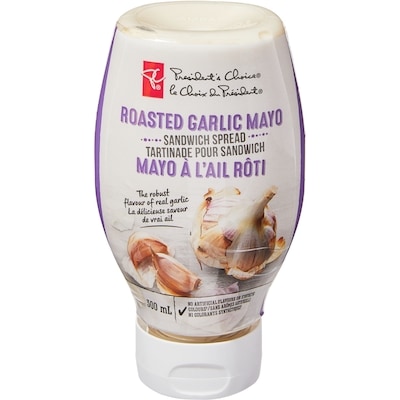 President's Choice Roasted Garlic Mayo Sandwich Spread 300 ml, $1.17/100ml