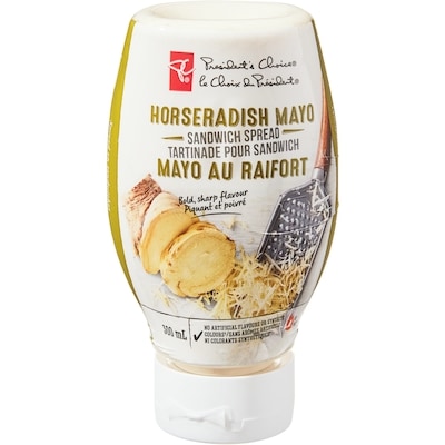 President's Choice Horseradish Mayo Sandwich Spread 300 ml, $1.17/100ml