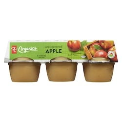 PC Organics Organic Apple Sauce Unsweetened Apple - 6x100.0 ml | Zehrs