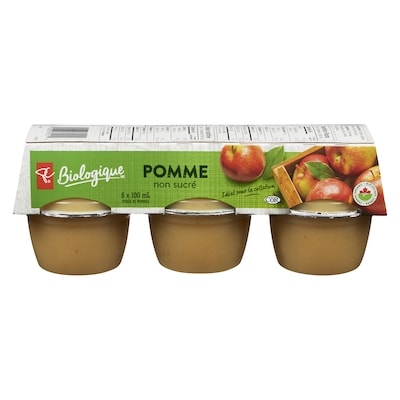 PC Biologique Régal Aux Pommes Non Sucré Pommes 6x100.0 ml, 0,67 $/100ml