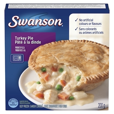 Swanson Meat Pies Meat Pies, Turkey Pie 200 g, $1.25/100g
