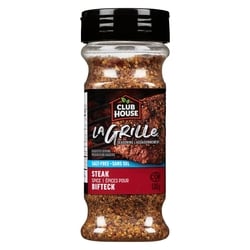 Club House La Grille Steak Spice No Salt Added 130 g, $4.99/100g