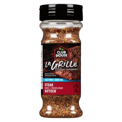 Club House Steak, Salt-Free Seasoning 130 g, $4.99/100g