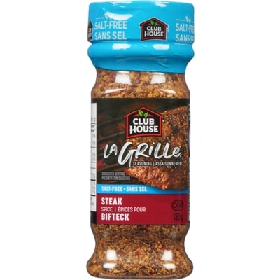 Club House Epices Pour Biftek Assaisonnement, Sans Sel 130 g, 5,00 $/100g