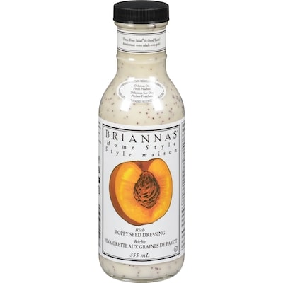 Briannas Vinaigrette aux graines de pavot 355 ml, 1,97 $/100ml