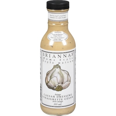Briannas Salad Dressing, Asiago Caesar 355 ml, $1.97/100ml