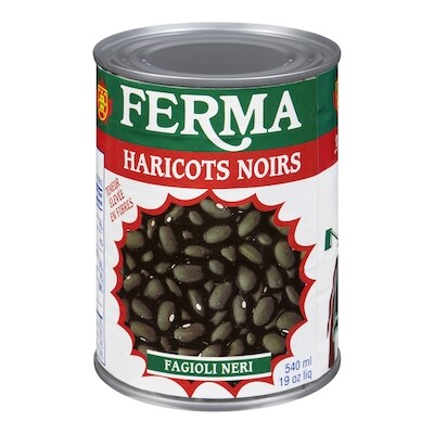 Ferma Haricots noirs 540 ml, 0,37 $/100ml