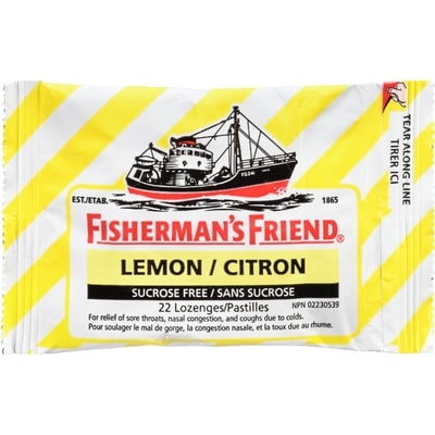 Fisherman’s Friend Citron 22 ea, 0,13 $/1ch