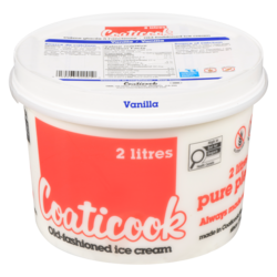 Coaticook Old-fashioned Ice Cream, Vanilla 2 l, $0.32/100ml