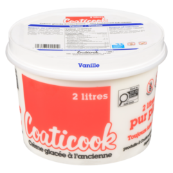 Coaticook Crème glacée à la vanille à l'ancienne 2 l, 0,32 $/100ml