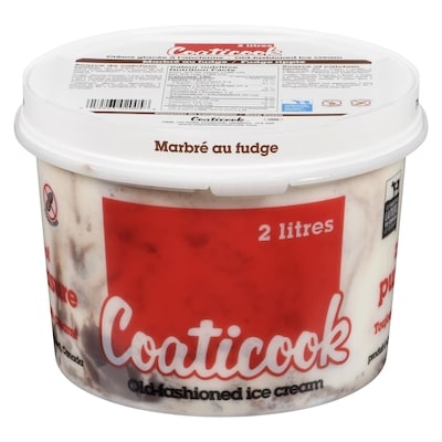 Coaticook Ice Cream Old-fashioned, Fudge Ripple 2 l, $0.30/100ml