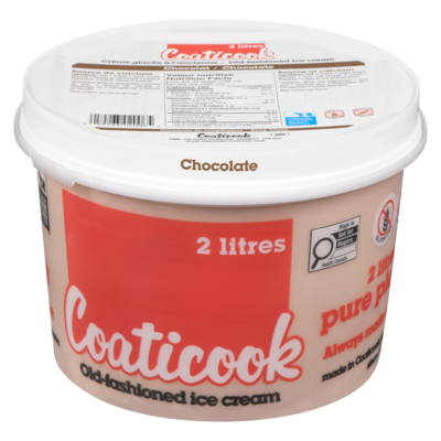 Coaticook Ice Cream Old-fashioned, Chocolate 2 l, $0.32/100ml