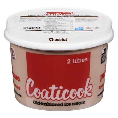 Coaticook Ice Cream Old-fashioned, Chocolate 2 l, $0.30/100ml