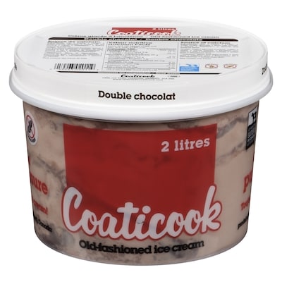 Coaticook Ice Cream Old-fashioned, Double Chocolate 2 l, $0.30/100ml