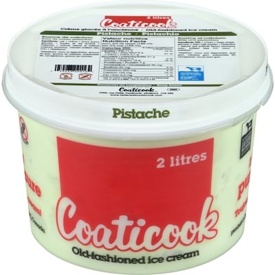 Coaticook Ice Cream Old-fashioned, Pistachio 2 l, $0.30/100ml