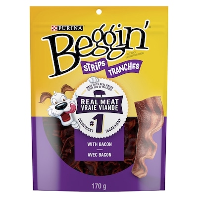 Purina Beggin' avec Bacon, Gâteries pour Chiens 170 g, 2,35 $/100g