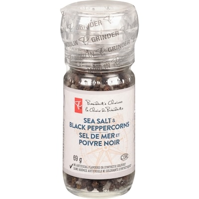 le Choix du Président Sel de mer et poivre noir 69 g, 9,42 $/100g