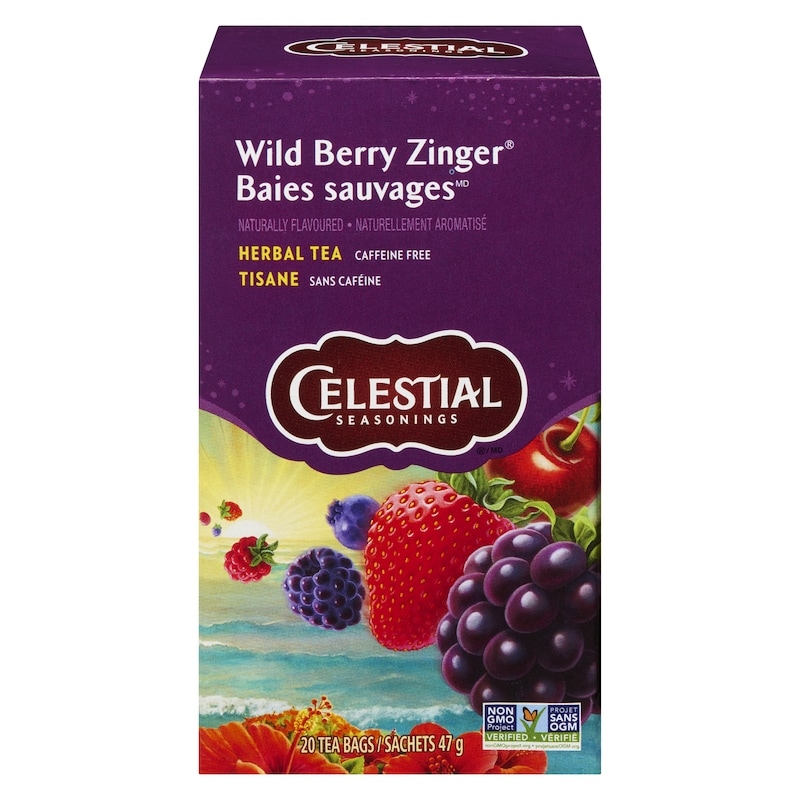 Celestial Seasonings Wild Berry Zinger Herbal Tea - 20 ea | Zehrs