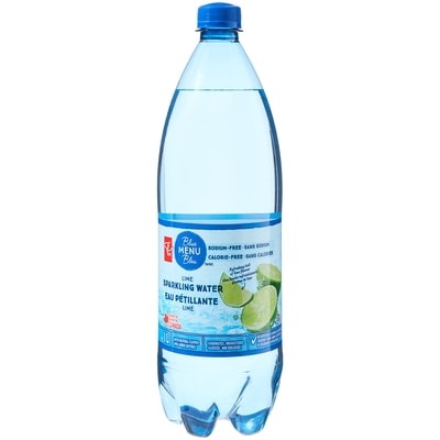 PC Menu Bleu Eau pétillante, lime 1 l, 0,12 $/100ml
