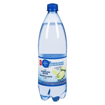 PC Menu Bleu Eau pétillante, lime 1 l, 0,10 $/100ml