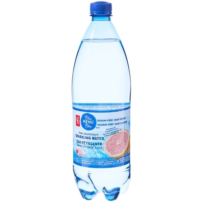 PC Blue Menu Pink Grapefruit Sparkling Water 1 l, $0.13/100ml