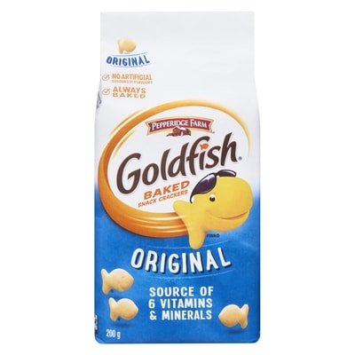 Pepperidge Farm Goldfish  Original 200 g, $2.00/100g