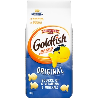 Pepperidge Farm Goldfish Original 200 g, $2.25/100g
