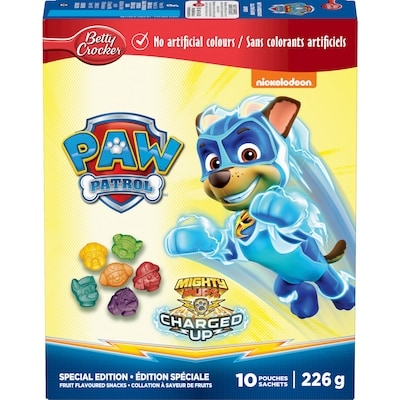 Betty Crocker Paw Patrol Special Edition Fruit Flavoured Snacks 226 g, $1.66/100g