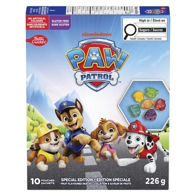 Collation à saveur de fruits Paw patrol Édition spéciale