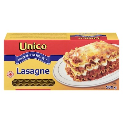 Unico Lasagne 375 g, 0,88 $/100g