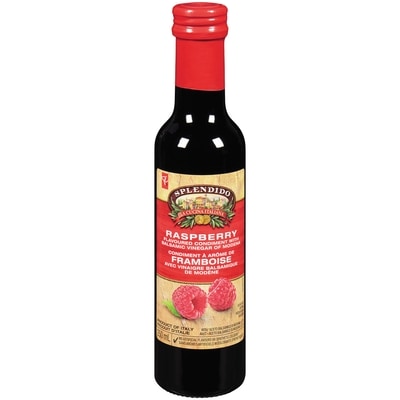 PC Splendido Condiment à arôme de framboise avec vinaigre balsamique de Modène 250 ml, 1,92 $/100ml