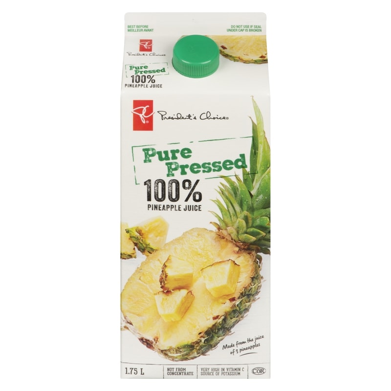 President's Choice Pure Pressed Pineapple Juice l