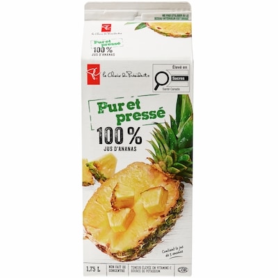 100% Pure Pressed Pineapple Juice
