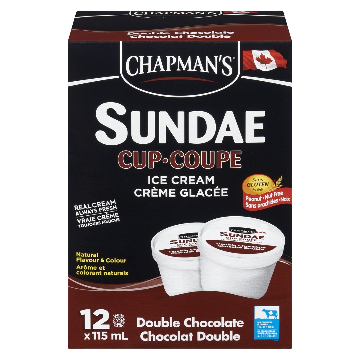 Chapmans Double Chocolate Ice Cream Sundae Cup