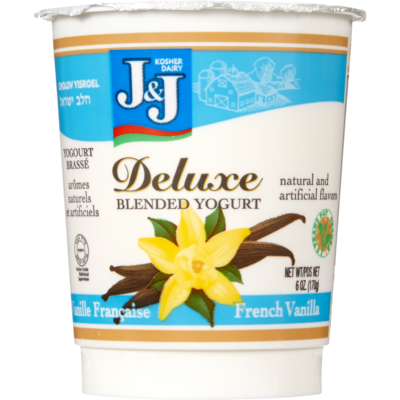 J and J French Vanilla Yogurt 170 g, $1.76/100g