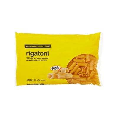 No Name Rigatoni Pasta 500 g, $0.26/100g