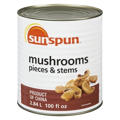 Sunspun Mushrooms Pieces & Stems 2.84 l, $0.39/100ml