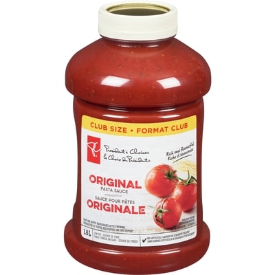 le Choix du Président Sauce pour pâtes originale 1.8 l, 0,61 $/100ml