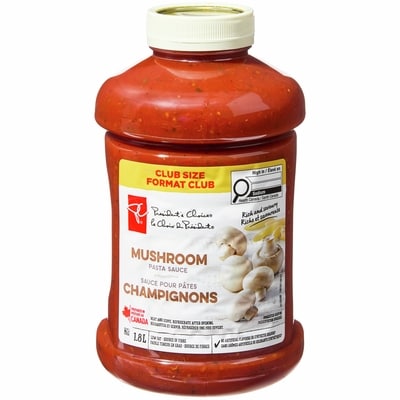 le Choix du Président Sauce pour pâtes aux champignons 1.8 l, 0,61 $/100ml