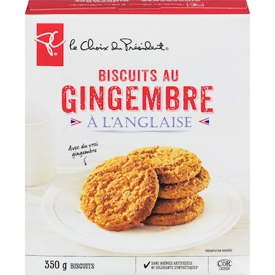le Choix du Président Biscuits au gingembre à l'anglaise 350 g, 1,23 $/100g