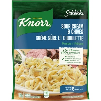 Knorr Plat d'Accompagnement de Pâtes Crème Sûre et Ciboulette  120 g, 2,49 $/100g