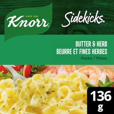 Knorr Plat d'Accompagnement de Pâtes Beurre et Fines Herbes 136 g, 2,18 $/100g