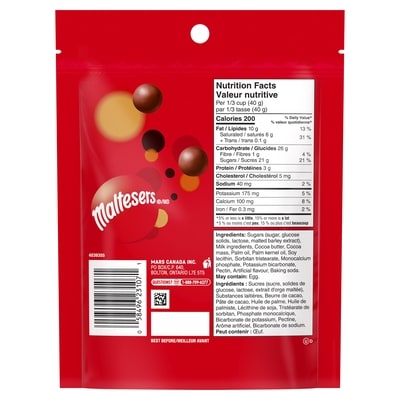 Bouchées au chocolat au lait, sachet