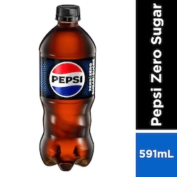 Pepsi Zero Sugar Soda 591 ml, $0.59/100ml